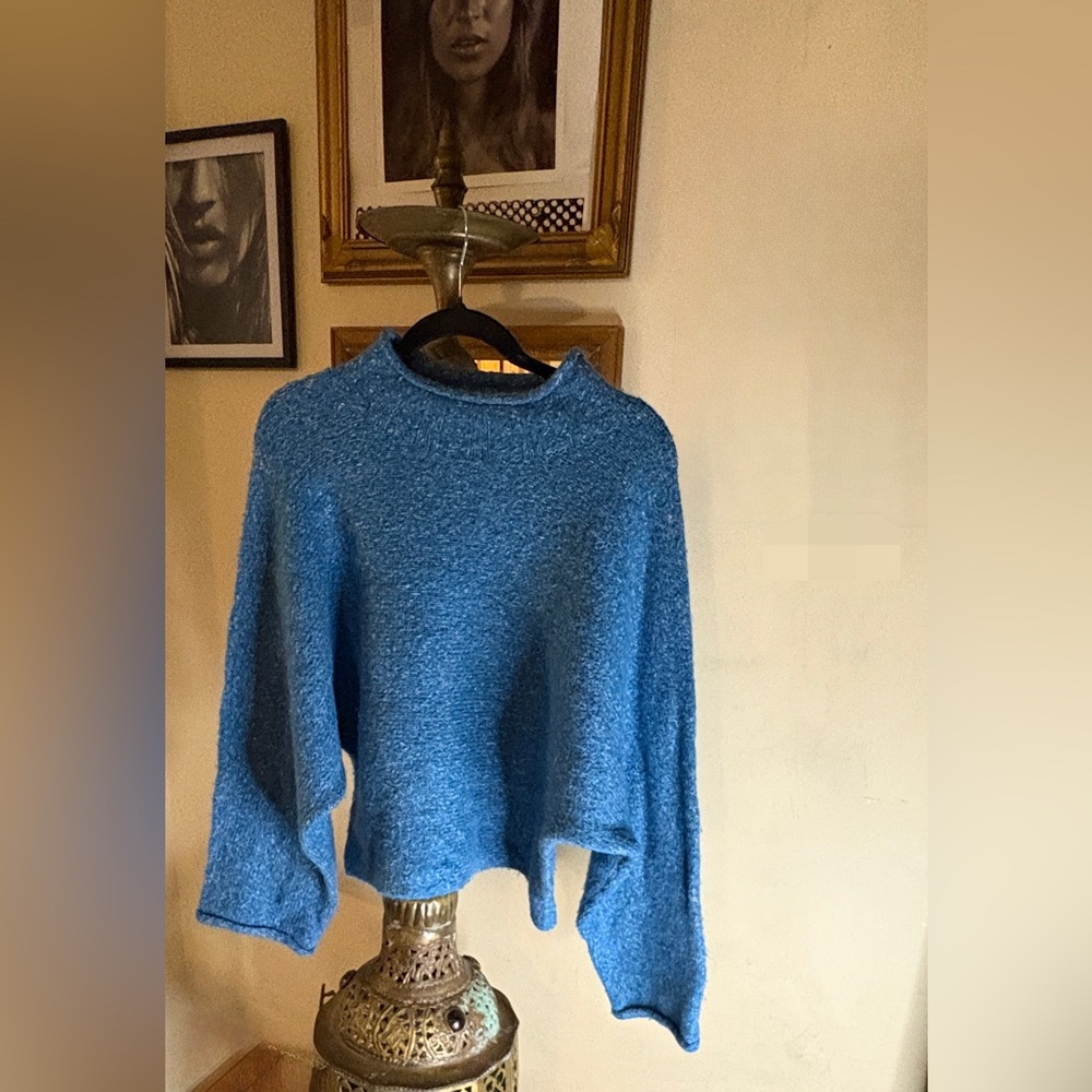 Blue Knit Sweater WILLIAM RAST